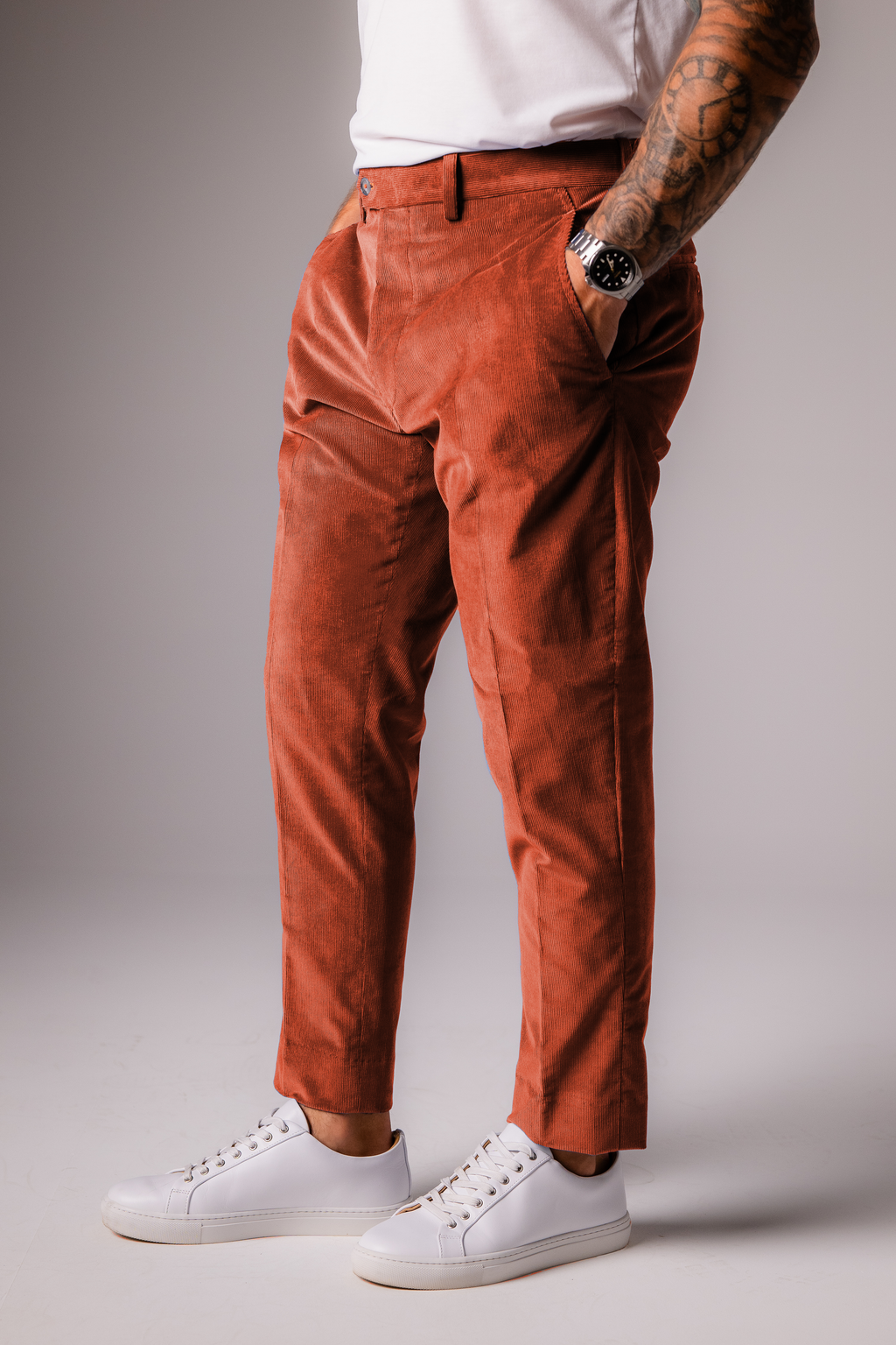 新品　Russeluno CORDUROY CONVERTIBLE PANTS Navy High Performance Merino Wool Dress Pants