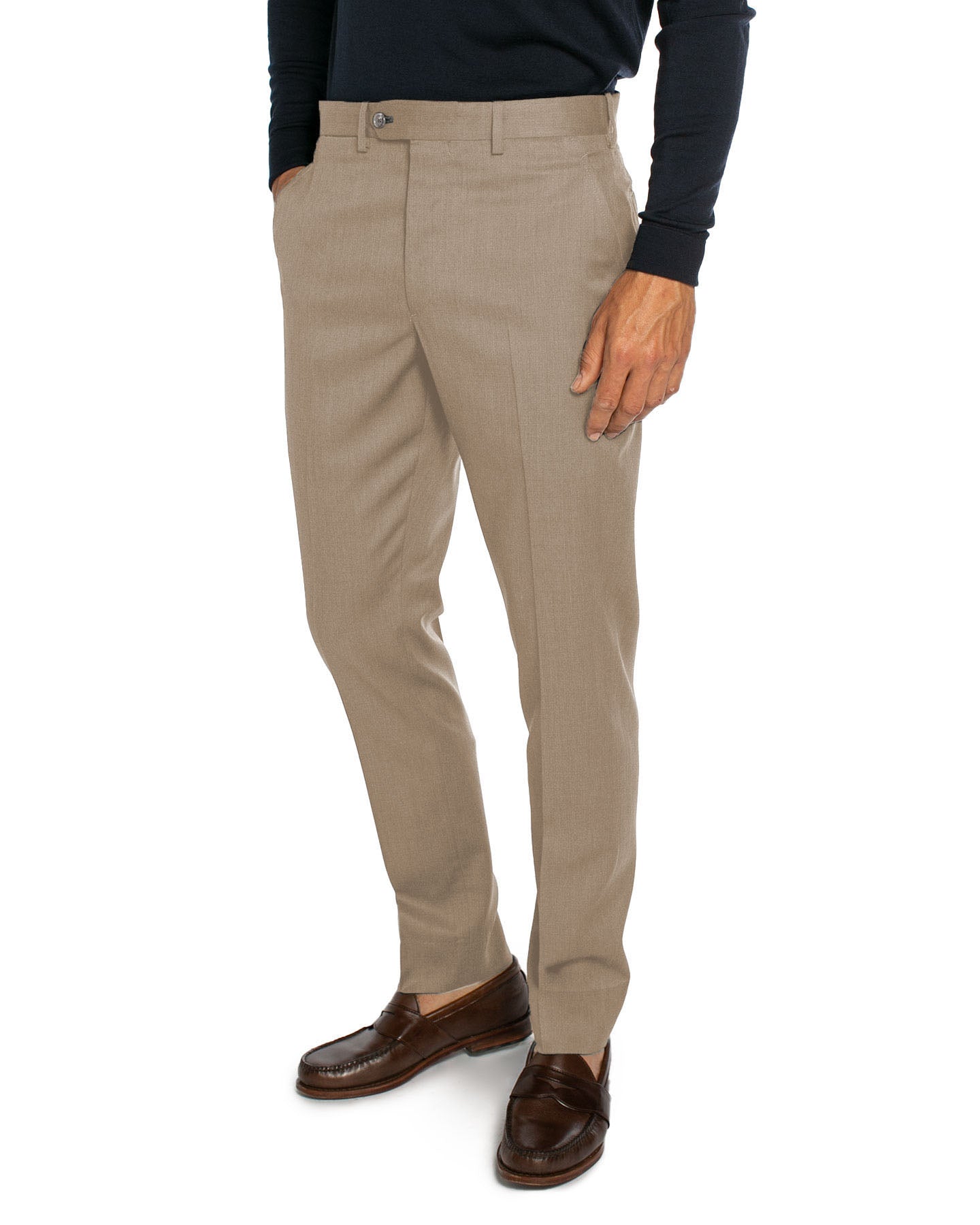 Men's merino trousers - khaki
