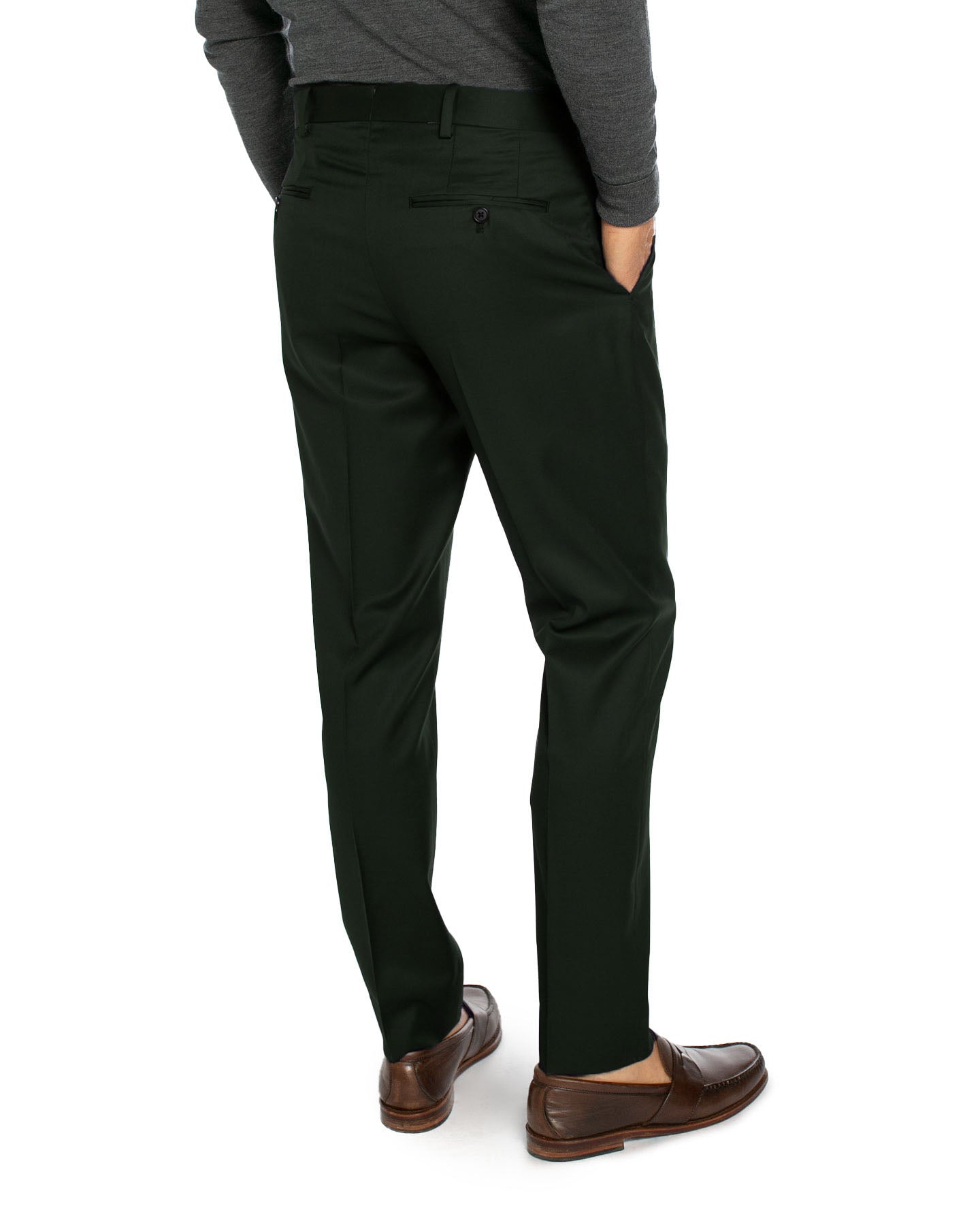 Dry Cleaning Colorfastness Resistance Against Shrinkage Men Olive Green  Slim Fit Cotton Formal Trousers at Best Price in Delhi | S & S Enterprises